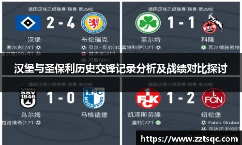 汉堡与圣保利历史交锋记录分析及战绩对比探讨